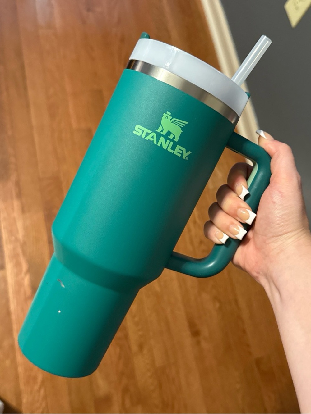 Stanley 40 oz Kelly Green Insulated Travel Mug with Handle